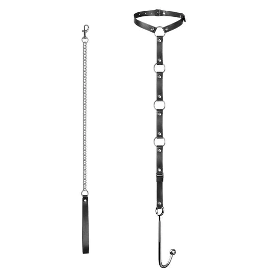 Anal Hooks Anal Hook 5853 EverydayUse Kinky and Leash Collar with 0830